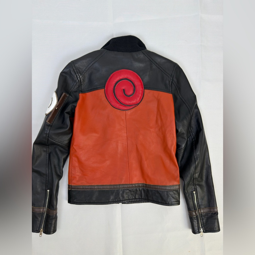 Luca Designs Naruto Shippuden Uzumaki Real Leather Jacket XS - Picture 13 of 13